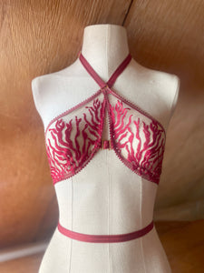 "Naiad" wrap halter bra
