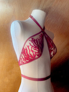 "Naiad" wrap halter bra