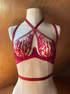 ''Serica" open wired bra