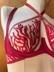 "Naiad" wrap halter bra