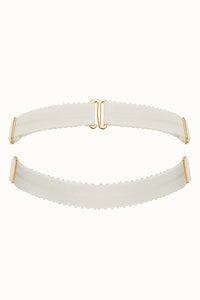 Tisja Damen Luxury Lingerie Signature Neck Collar Ivory One Size