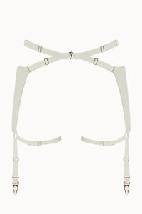 ''Echoes'' longline suspender & harness brief