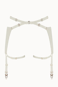 ''Echoes'' longline suspender & harness brief