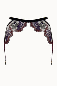 Tisja Damen Luxury Lingerie Lullaby Longline Suspender  Multicolored Black size S/M M/L 