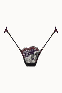 Tisja Damen Luxury Lingerie Lullaby Brazilian Thong  Multicolored Black size SS to L
