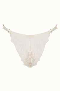 Tisja Damen Luxury Lingerie Brazilian Brief Ivory size S to XL