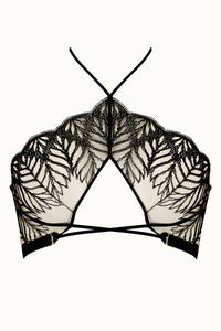 Tisja Damen Luxury Lingerie Sphinx halter bra black size small to large