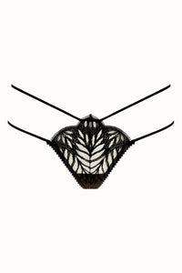 Tisja Damen Luxury Lingerie Sphinx thong black size small to large
