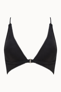 Tisja Damen Luxury Lingerie Serica longline bralette black size xs to large