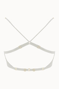 Tisja Damen Luxury Lingerie Serica longline bralette ivory size xs to large