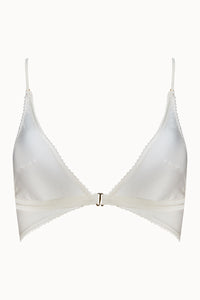 Tisja Damen Luxury Lingerie Serica longline bralette ivory size xs to large