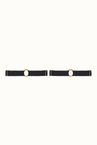 Tisja Damen Luxury Lingerie Signature Leg Garters black One Size