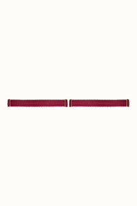 Tisja Damen Luxury Lingerie Signature Leg garters burgundy One Size