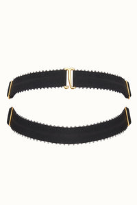 Tisja Damen Luxury Lingerie Signature Neck Collar Black One Size
