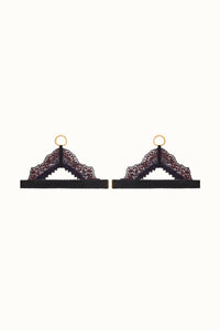 Tisja Damen Luxury Lingerie Lullaby High Leg Garters Small Multicolored Black one size