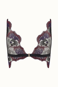 Tisja Damen Luxury Lingerie Lullaby Longline Bralette Multicolored Black size SS to L