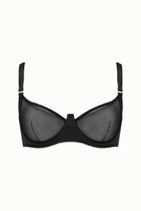 Silk & Lace Wired Balcony Bra