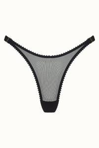 Tisja Damen Luxury Lingerie Myth high thong black size xs to large
