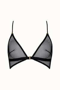 Tisja Damen Luxury Lingerie Myth longline bralette black size ss to large