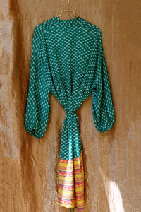 Long Silk Robe ~ ''Ocean Shores''