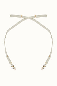 Tisja Damen Luxury Lingerie Longline Suspender Peitho Ivory S/M M/L LL