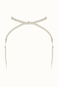 Tisja Damen Luxury Lingerie Longline Suspender Peitho Ivory S/M M/L LL