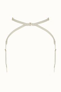 Tisja Damen Luxury Lingerie Longline Suspender Peitho Ivory S/M M/L LL