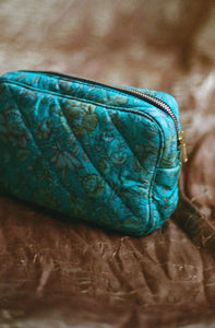 Medium Silk Travel Bag ~ ''Seathrough waters''