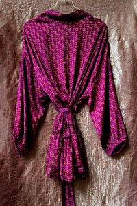 Lyon Silk Robe ~ ''Moonlit Fields''
