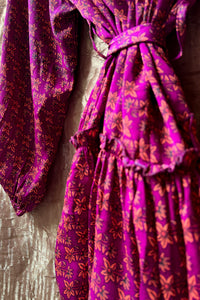 Lyon Silk Robe ~ ''Moonlit Fields''