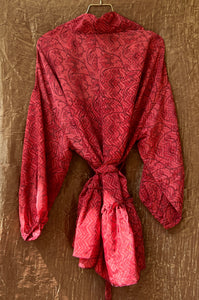 Lyon Silk Robe ~ ''Road to petals''