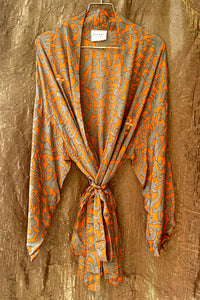 Lyon Silk Robe ~ ''Golden Radiance''