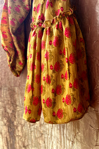 Lyon Silk Robe ~ ''Warm blossom''