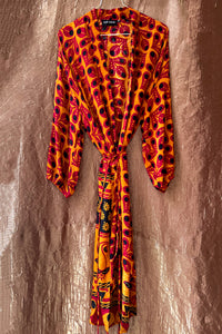 Long Silk Robe ~ ''Burning passions''