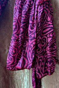 Lyon Silk Robe ~ ''Dancing swirl''