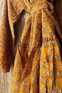 Lyon Silk Robe ~ ''Golden daisies''