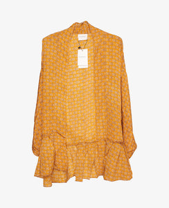 Lyon Silk Robe ~ ''Golden daisies''